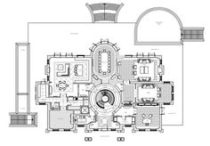 an architectural drawing of the ground plan