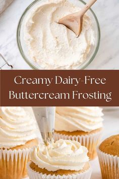 vegan buttercream frosting Dairy Free Buttercream Frosting Recipe, Dairy Free Frosting For Cake, Healthy Buttercream Frosting, Vegan Cupcake Frosting, Dairy Free Frosting Recipe, Dairy Free Buttercream Frosting, Dairy Free Vanilla Frosting, Vegan Vanilla Frosting, Vegan Frosting Recipe