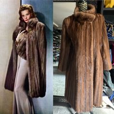 Gunther Jaeckel Purchased Adrian’s Entire Spring 1948collection. In 1959 Walter Hoving, The Owner Of Bonwit Teller And Tiffany & Co Took Control. At That Time In April 1961 Andy Warhol Was Charged By Bonwit Teller To Do The Window Display. Full Length Fur Coat With Champagne Hue Lining With Foliate Design, Double Hook And Eye Closure At Neck. Estimated Size 8 Or 10. 44 In From Top Of Collar To Hem. Pc. Alexandra Fuller Estate Collection Of Willow Brook Farms Pa. In Excellent Condition. Classic Fitted Long Sleeve Fur Coat, Luxury Fitted Outerwear In Taupe Color, Fitted Fur Coat For Formal Fall Events, Fitted Fur Coat For Formal Fall Occasions, Fur Coats Women, Andy Warhol, Window Display, Fox Fur, The Window