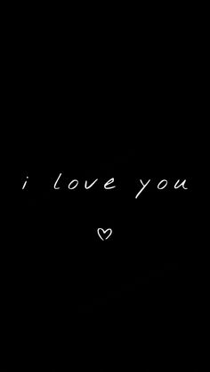 the words i love you are written in white ink on a black background with hearts