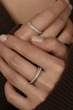 diamond eternity rings on hand Country Engagement Rings, Diamond Eternity Rings, Rings With Diamonds