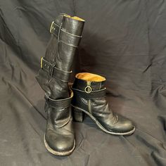 Vintage Designer Fiorentini & Baker Buckled Leather Boots Convertible Size 36 Shoes Vintage, Vintage Designer, Vintage Shoes, Shoes Heels Boots, Shoes Women Heels, Leather Boots, Vintage Designs, Heeled Boots, Convertible