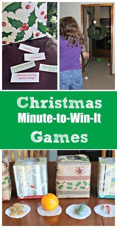 christmas minute - to - win - it games for kids are fun, easy and simple