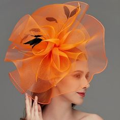 Fabulous Feminine Graceful Style! Couture Fascinator Hat Races Derby More... Orange Is The Color For 2023, And This One Doesn't Disappoint!. My High Quality Hats And Fascinators Are Always "Brand New," With Tags. They Are Uniquely Designed And Absolutely Gorgeous. "Beloved Millinery Collections" Offer The Largest, Most Unique Selection Of High-Quality Designer Couture Hats And Fascinators On Poshmark. We Strive To Become Your Millinery Destination. I'm Happy To Answer Any Questions That You Migh Elegant Orange Fascinator For Royal Ascot, Elegant Orange Fascinator For Races, Spring Evening Cloche Headpiece, Summer Evening Orange Fascinator, Orange Hat Fascinator For Party, Orange Hat Fascinator For Races, Orange Fitted Headpiece For Kentucky Derby, Elegant Orange Fascinator For Formal Events, Elegant Orange Fascinator For Formal Occasions