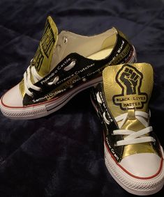 Walk with the Movement! In honor of the Black Lives Matter movement. These limited edition custom sneakers were designed for those who wish to support the cause. You can inbox me a custom design if you have your own idea. Converse usually run a half size bigger and most people usually order down a half size. Streetwear Custom Sneakers With Round Toe And Logo, Custom Logo Sneakers With Round Toe For Streetwear, Custom Low-top Sneakers With Artwork For Sports, Custom Artwork Low-top Sneakers For Sports, Custom Artwork Sneakers For Sports, Customizable Black High-top Sneakers, Customized Sneakers For Streetwear, Customizable Black Low-top Sneakers, Customized Low-top Sporty Sneakers