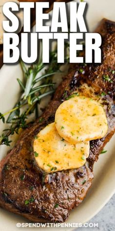 Steak butter makes the best simple sauce for steak, mashed potatoes, or even veggies! For the perfect grilled steak with a juicy, flavorful taste, try this easy recipe. #spendwithpennies #steakbutter #seasoning #spread #recipe #sauce #easy #compound #best #make Steak Mashed Potatoes, Steak Butter Recipe, Sauce For Steak, Flavored Butter Recipes, Butter Recipes Homemade, Compound Butter Recipe, Recipe Sauce, Seasoned Butter, Recipes Beef