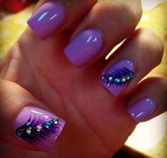 Nail Art Viola, Nail Designs 2014, Fantastic Nails, Purple Nail Art, Purple Nail Designs, Popular Nail Designs, Purple Nail