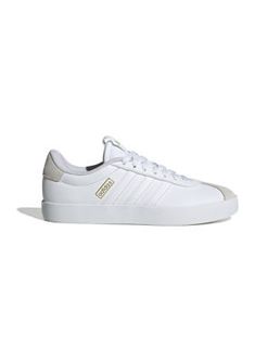 Featuring clean lines and a smooth coated leather upper atop a skater-style outsole, these sporty sneakers from adidas are lightweight with a soft lining to keep your foot wrapped in comfort all day long. | adidas Women's VL Court 3.0 Sneakers, 7.5M Adidas Leather Skate Shoes With Three Stripes, White Leather Skate Shoes With Three Stripes, Adidas Skateboarding Sneakers With Branded Insole, Sporty Adidas Leather Skate Shoes, Casual Leather Skate Shoes With Three Stripes Branding, Adidas Synthetic Skate Shoes With Branded Insole, Adidas Low-top Skate Shoes For Light Sports, Adidas Skate Shoes With Synthetic White Sole, Adidas Synthetic Skate Shoes For Skateboarding