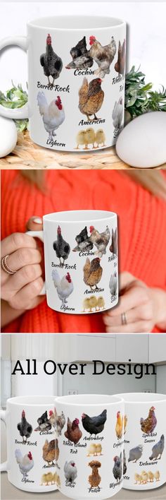 Chicken Breeds Mug Chicken Keeper Gift Farm Kitchen Decor Educational Guide Farmhouse Coffee Cup Rustic Country Home Decor Farm Life Gift - Etsy Farm Kitchen Decor, Rustic Country Home, Keeping Chickens, Farm Kitchen, Chicken Breeds, Farmhouse Dining Room, Country Home Decor, Farmhouse Table, Rustic Country