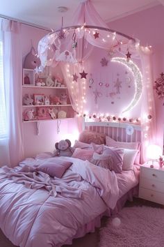 Girls Bedroom Ideas Teenagers Aesthetic, Girls Bedroom Ideas Teenagers, Twin Girl Bedrooms, Rental Home Decor, Bedroom Ideas For Small Rooms Cozy, Toddler Bedroom Girl, Purple Bedrooms, Calming Bedroom, Kids Bedroom Inspiration