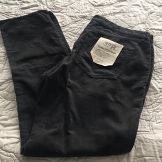 Brand New! These Are So Cute! Vintage Matchstick Fit! Size Is A 32 Regular! Fitted Black Corduroy Pants, Fitted Black Corduroy Bottoms, High Waist Black Corduroy Pants, High-waist Black Corduroy Pants, Black Corduroy Straight Leg Jeans, Black Corduroy Straight Leg Bottoms, Black Corduroy Casual Jeans, Black Casual Corduroy Jeans, Casual Black Corduroy Jeans