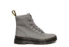 Dr. Martens Combs Combat Women s Boot The tough but feminine women s Dr. Martens Combs Boot is beautifully crafted and ready to become your new favorite Boot. The breathable nylon construction has hiking-style D-rings for a secure fit and a rear pull tab for easy entry. The lug outsole ensures no stumbles along your way. Nylon upper Lace-up closure D-ringsRear pull tabLug outsole Casual Steel Toe Lace-up Combat Boots, Combat Women, Spring Lace-up Combat Boots Medium Width, Medium Width Lace-up Platform Combat Boots, Black Steel Toe Lace-up Combat Boots, Grey Combat Boots, Women's Dr. Martens Zavala Combat Boots, Hiking Style, Dr Martens Womens