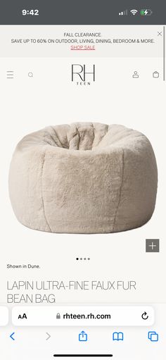 the bean bag is on sale for $ 4, 99 and it's not too big