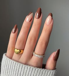 Nails Size, Nagel Tips, Easy Nails, Fake Nails With Glue, Nail Swag, Nail Length, Brown Nails, Nailed It, Pretty Acrylic Nails