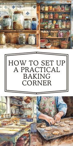 how to set up a practical baking corner