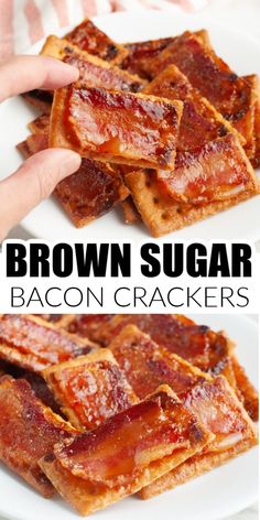 Candied Bacon Recipe Easy, Candy Bacon Crackers, Warm Hors D’oeuvres, Pot Luck Meat Dishes, Appitzers Ideas For Party Easy, Appetizer Crackers, Bacon Appetizer