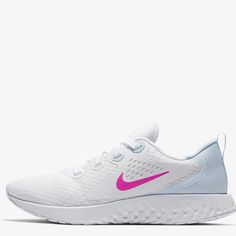 The Nike Legend React Women's Running Shoe Features A Breathable Upper With Synthetic Overlays That Enhance Durability While Smooth, Responsive Foam Cushions Every Step As You Run. Textile Construction With Synthetic Overlays For Comfortable Containment Nike React Foam Midsole Provides Soft, Springy Cushioning Rubber Sections At Toe And Heel For Durable Traction Inner Sleeve Provides A Snug, Comfortable Fit White Athleisure Running Shoes With Perforations, Functional White Running Shoes With Perforations, White Running Shoes With Perforations For Spring, Spring White Running Shoes With Perforations, White Sneakers For Light Exercise, Nike Lace-up Running Shoes For Light Exercise, Nike Running Shoes For Light Exercise, White Running Shoes With Laces For Light Exercise, Nike White Running Shoes For Spring