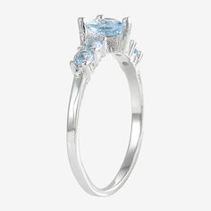 Ring Style: Cocktail RingsSetting: ChannelShape: HeartStone: Cubic ZirconiaStone Cut: HeartStone Millimeter Measurement: 4 Mm LengthMetal Color: WhiteMetal: Sterling SilverBand Width: Care: Wipe CleanStone Type: 1 Cubic ZirconiaCountry of Origin: Imported Adjustable Blue Rings With Accent Stones, Light Blue Cubic Zirconia Promise Ring, Adjustable Light Blue Sterling Silver Rings, Heart Cocktail, Jet Stone, Kids Rings, Crystal Dangle Earrings, Sparkly Earrings, Girls Jewelry