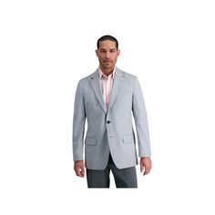 Elevate his style with this men's J.M. Haggar mini dobby tailored sport coat. Click on this MEN'S GUIDE to find the perfect fit and more! Elevate his style with this men's J.M. Haggar mini dobby tailored sport coat. Click on this MEN'S GUIDE to find the perfect fit and more! FEATURES Button front Notched lapel Long sleeve 2 front flap pockets 1 interior chest pocketFIT & SIZING Straight fitFABRIC & CARE Polyester, viscose rayon, elastane Dry clean Imported Size: 38 - Regular. Color: Silver. Gend Slim Fit Sport Coat With Welt Pockets For Business, Unstructured Single Breasted Sport Coat For Business, Slim Fit Sport Coat For Business, Single Breasted Slim Fit Sport Coat For Business Casual, Classic Unstructured Sport Coat For Business, Unstructured Classic Sport Coat For Business, Business Casual Slim Fit Single Breasted Sport Coat, Slim Fit Sport Coat With Pockets For Semi-formal Occasions, Casual Sport Coat For Office