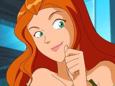 the little mermaid from disney's animated movie is smiling and looking at the camera