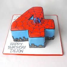 Image result for number cakes Spiderman Number Cake, Cakes Spiderman, Boys Birthday Cakes, Number 4 Cake, 8th Birthday Cake, 1st Birthday Photoshoot, Spiderman Cake, Number Cake, Forest Hill