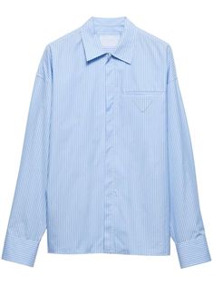 F0W3B PRADA CAMICIA Cotton Shirts For Men, Leather Cap, Prada Men, Men's Wardrobe, Denim Pant, Light Jacket, Print Shirt, Modern Man, Cotton Poplin