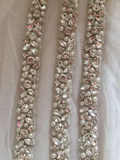 Clear Rhinestone Crystal Lace Trim For Bridal Accessories Wedding Dress Sash Belt Headband Straps Co Dress Sash Belt, Wedding Dress Sash Belt, Bridesmaid Belt, Crystal Lace, Wedding Dress Sash, Wedding Sash Belt, Dress Sash, Rhinestone Belt, Rhinestone Appliques