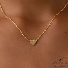 --LosAngelesMinimalist-- Heart Necklace, Necklace For Mom, Minimalist Necklace, Bridesmaid Necklace, Grandmother Necklace, Mothers Day Gifts, Gold Filled Necklace Material: High-Quality Solid 925 Sterling Silver Finish: Gold, Silver, Rose Gold The heart is finished with either 14K gold fill, rose gold fill, or 925. sterling silver. The chain comes with the same finish. On every chain, there is a 2-inch adjustable length available. 16'' chain is the most popular. We craft our jewelry with a passi Simple Everyday Charm Necklaces For Mother's Day, Minimalist Nickel-free Heart Pendant Jewelry, Minimalist Heart Charm Jewelry For Mom, Simple Charm Necklaces For Mother's Day, Adjustable Minimalist Heart Necklace, Minimalist Handmade Heart Pendant Necklace, Simple Heart Charm Jewelry For Mother's Day, Minimalist Heart Pendant Charm Necklace For Mom, Minimalist Heart Charm Necklace With Adjustable Chain