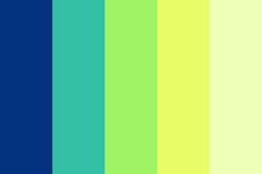 an image of a color scheme with blue, green and yellow colors in the background