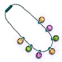 PRICES MAY VARY. FUN FEATURES: LED Necklace is 36" Long With 9 Ligh Up Disco Ball-Style Bulbs in Gold, Green & Purple Features 3 Light Up Functions - Flash, Blink and Color Pulse PERFECT FOR ANY OCCASION: Mardi Gras Parades, Raves, Music Festivals, Concerts, Birthday Parties & More SHINE ON & ON: Batteries are Replaceable so Lighted Necklaces Can Be Used for Multiple Events Products are CPSIA compliant and are tested for phthalates, lead and other heavy metals Disco Lights Mardi Gras Party Neckl Led Necklace, Led Necklaces, Mardi Gras Parade, Disco Lights, Mardi Gras Party, Party Necklace, Fat Tuesday, Heavy Metals, Music Festivals