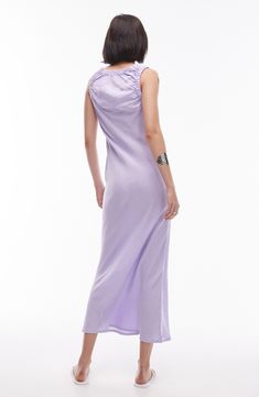 Look gorgeous at brunch in this lilac midi dress cut from lightweight cotton and topped with a keyhole cutout at the neckline. Slips on over head V-neck Sleeveless 100% cotton Machine wash, line dry Imported Spring Lavender Sleeveless Midi Dress, Lavender Sleeveless Midi Dress For Spring, Chic Lavender Sleeveless Maxi Dress, Summer Lavender Midi Dress For Daywear, Summer Purple Maxi Dress For Daywear, Purple Midi Dress For Summer Daywear, Lavender Maxi Dress For Spring Daywear, Purple Maxi Dress For Summer Daywear, Lavender Maxi Dress For Daywear