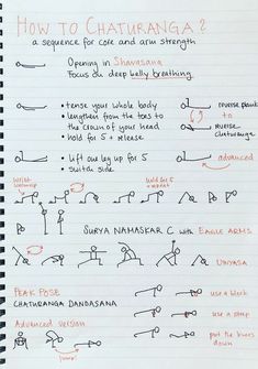 handwritten notes on how to use chakraranga