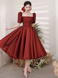 New, bubble party dress, red birthday dressMaterial:satinColor:as picture or custom colorNeckline:square neckBack details:bandageStyle:princessDress type:A-line&ltp&gtFeatures:cute,bubble sleeve&lt/p&gt&ltbr/&gt&ltp&gtCustomized service and Rush order are available.&lt/p&gt&ltbr/&gt&ltp&gtThis dress could be custom made, there are no extra cost to do custom size and color.&lt/p&gt&ltbr/&gt&ltp&gtPlease leave your phone number for shipping when you order the dress.&lt/p&gt&ltbr/&gt&ltp&gt1.If it Red Square Neck Party Dress, Fitted Satin Prom Dress With Square Neck, Fitted Satin Dress With Square Neck For Prom, Red Square Neck Dress For Wedding, Square Neck Evening Dress For Prom Season, Red Square Neck Wedding Dress, Prom Dresses With Square Neck In Satin, Satin Square Neck Prom Dress, Satin Square Neck Dress For Banquet