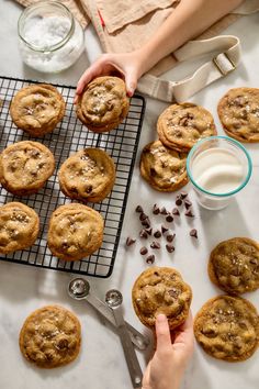 Crisp edges, chewy insides, puddles of semi-sweet chocolate chips, and a sea salt topping – plus nutty, caramel notes from the browned butter. These chocolate chip cookies are what dreams are made of!