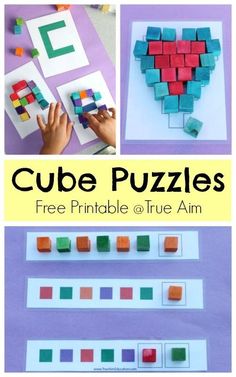 cube puzzles for kids to play with