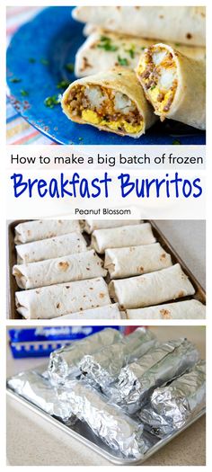 how to make a big batch of frozen breakfast burritos