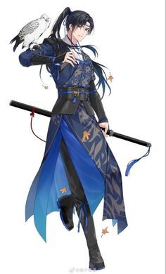 Qiang Jin Jiu, Kimono Design, Anime Dress, Character Design Animation, Handsome Anime Guys