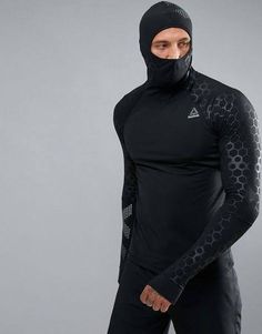 Shirt With Hoodie, Sports Fashion Men, Reebok Men, Scuba Hoodie, Tall Hoodies, Tactical Clothing, Mens Workout Clothes, Compression Shirt, Sport Wear