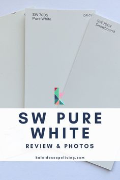 several white photos with the text sw pure white review and photos