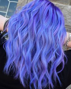 Hair Color Ideas, Purple Hair, A Woman, Hair Color, Purple, Hair, Blue, Color, Hair Colour Ideas