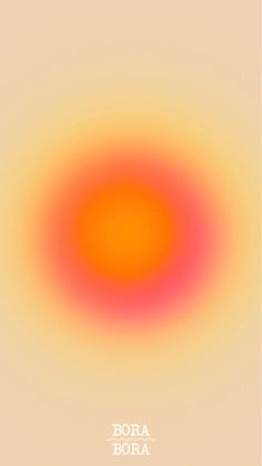 an orange and yellow circle on a beige background