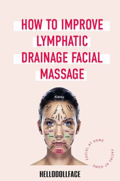 How to Improve Lymphatic Drainage Facial Massage Ear Popping, How To Do Facial, Lymph Drainage Massage, Face Massage Anti Aging, Massage Routine, Face Massage Techniques, Drainage Massage, Facial Devices, Led Facial