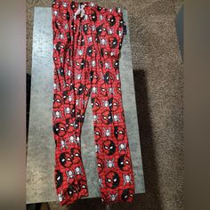 Nwt Bin Sep2 Spiderman Pajamas, Pajama Pant, Christmas Wishlist, Deadpool, Black Red, Spiderman, Pajama Pants, Black And Red, Socks