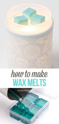 how to make wax melts with only three ingredients in one container and no tools needed