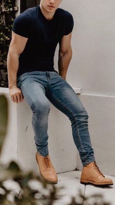 Trendy boats outfit men jeans guys 38+ ideas : Trendy boats outfit men jeans guys 38+ ideas #Trendy #boats #outfit Mens Fashion Urban, Mens Fashion Classy, Mens Fashion Suits, Men Fashion Casual Outfits