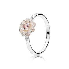 Anel Dália - Flor da Gentileza - 190985NBP Pandora Rings Princess, Rings Pandora, Pandora Rose Gold, Charms Pandora, Bracelet Pandora, Pandora Rings, Pandora Bracelet Charms, Pandora Silver, Nike Shox