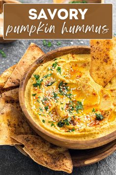 Enjoy this savory pumpkin hummus as a delicious dip for your favorite snacks! Creamy and flavorful, it’s a perfect appetizer for fall gatherings. Pumpkin Hummus Recipe, Bread Crackers, Veggie Sticks, Savory Pumpkin, Pumpkin Hummus, Savory Pumpkin Recipes, Pumpkin Recipes Easy, Fall Appetizers, Hummus Recipe