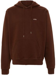 chocolate brown cotton jersey texture slouchy drawstring hood long sleeves embroidered logo at the chest front pouch pocket logo print to the rear floral print to the rear French terry lining ribbed cuffs and hem Brown Sweatshirt With Ribbed Cuffs For Spring, Spring Brown Sweatshirt With Ribbed Cuffs, Brown Cotton Hoodie With Kangaroo Pocket, Brown Cotton Hoodie For Fall, Brown Cotton Hoodie With Drawstring, Brown Hoodie With Crew Neck And Drawstring Hood, Brown Hoodie With Drawstring, Brown Cotton Hoodie With Ribbed Cuffs, Brown Drawstring Hood Sweatshirt For Spring