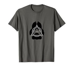 a black and white t - shirt with a triangle on it