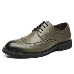 Check out these luxury vintage leather shoes for men!

 These Vintage 50s Men's Shoes are the epitome of classic, timeless style. With their sleek design and high-quality materials , these shoes are a fashion statement that will make you stand out wherever you go. The durable leather is built to last, meaning you can wear them through the seasons and years without them ever losing their charm. In addition to looking great, these shoes offer optimal comfort thanks to the perfect fit and non-slip sole . Make a statement with that touch of classic, vintage elegance with our 50s style men's leather shoes!



 Materials: Leather / PU / Rubber

 Available colors: Black / Brown / Green




 Free Shipping




 ✂ SIZE GUIDE 












Size

 Heel to Toe (in cm) 






 38 

 24 






 39 

 24. Retro Oxford Lace-up Shoes With Brogue Detailing, Retro Brogue Oxfords With Round Toe, Retro Brogue Lace-up Shoes With Pointed Toe, Retro Oxfords With Brogue Detailing And Round Toe, Retro Pointed Toe Lace-up Shoes With Brogue Detailing, Retro Wingtip Brogue Lace-up Shoes, Retro Wingtip Lace-up Shoes With Brogue Detailing, Vintage Brown Lace-up Business Shoes, Vintage Wingtip Lace-up Shoes